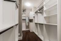 HUGE master closet connecting to laundry room