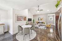 Virtually Staged showing room set up options