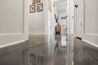 Epoxy flooring throughout / easy care, non scratch, NON slip
