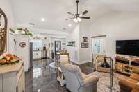 Great room / vaulted ceilings