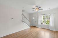 Open layout provides opportunity for versatile interior styling