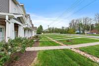 The lush lawn provides a beautiful buffer from Ashland City Hwy