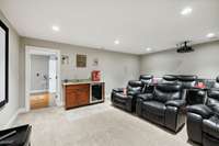 Theatre Room !!! Complete with Wet Bar & Mini-Fridge !!!