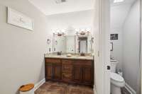 Full Bath with Separate Vanity - Shower/Commode Areas... Perfect For Those Busy Mornings or Hectic Weekends !