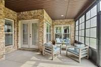 Enclosed Porch (Other View)... Windows Raise For Screened Effect In Spring & Fall...