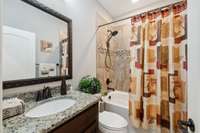 Full Bath with Soaring Ceilings...