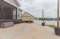 Imagine entertaining in your back patio!