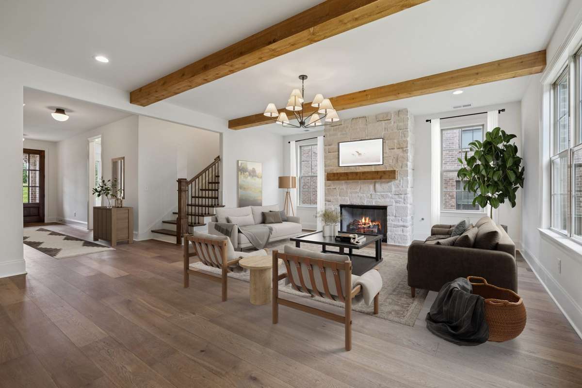 Virtually Staged Living Room