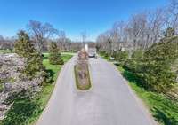 Beautiful springtime color at the entrance of Kings Chapel