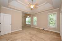 PRIMARY BEDROOM HAS CROWN MOLDING