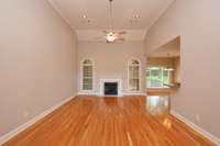 MAIN LIVING AREA WITH HARWOOD & CROWN MOLDING