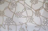 Mother of Pearl Inlays on the floor of this bathroom