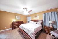 Master bedroom is downstairs