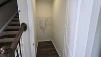 large storage closet downstairs
