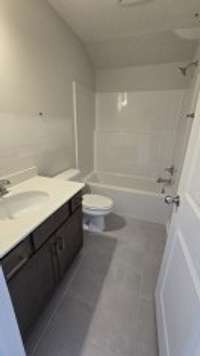 2nd bathroom - one piece tub - buyer to choose cabinet, handles, tile for limited time