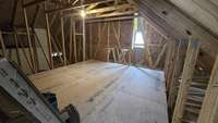 large walk in storage room upstairs