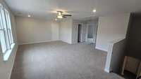 large bonus room - buyer to pick carpet color for limited time