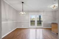 Spacious dining room!