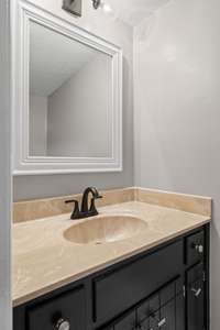 Downstairs half bath.