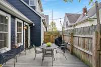 Deck off the sunroom