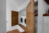 Laundry in garage apartment