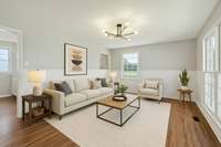 Design staging living room image (Virtual Image)