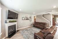 Cozy gas fireplace for those cool nights