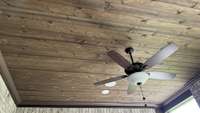 Picture of ceiling on covered patio
