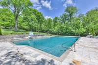 Very private pool area