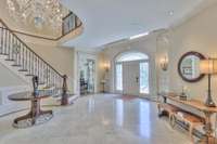 An impressive front entry foyer