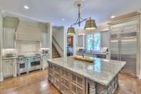 The chef's kitchen with wolf/sub zero appliances