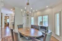 Sunny breakfast room