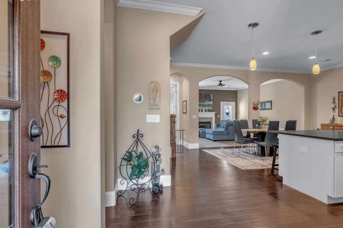 Open Floor Plan. This View is from entering through front door.