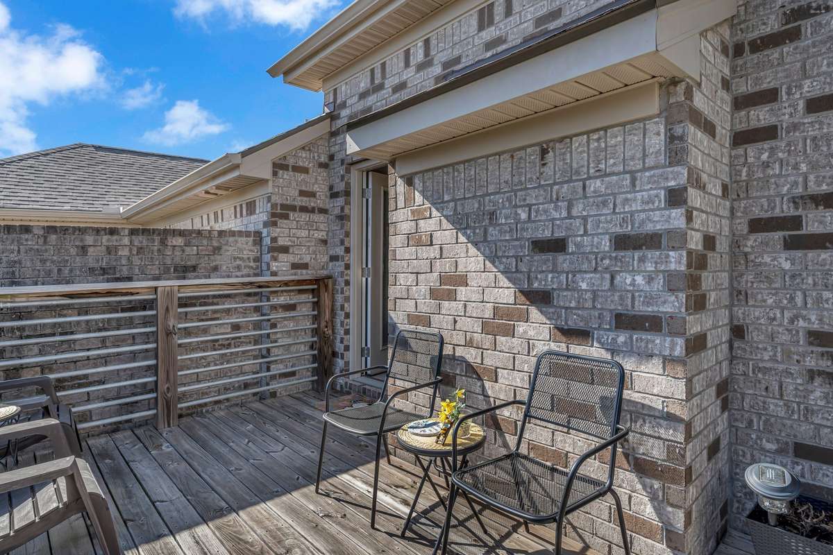 Another view of back deck
