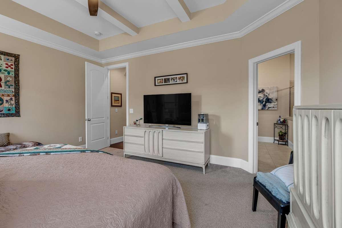 Another view of Master Bedroom. Door to the right is Master Bath.
