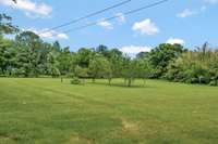This is your view from the 3rd bedroom porch of the fruit orchard.