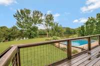 Another view of back porch.