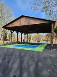 Lighted pickleball court!