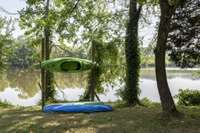 Kayak the lake for exercise or fun!