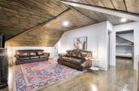 Upstairs den with TONS off storage.