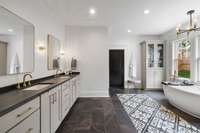 Primary bath is your own personal spa experience!