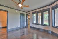 Bedroom #6 is on the walk out basement level and has so much to love! Perfect for the extended stay guest, nanny, aging parent or adult child.
