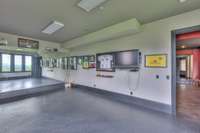 Your own private work out space also has an outside entrance