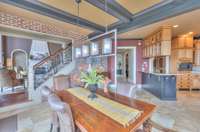 Check out the cool brick wall! You don't get these nice touches in houses that aren't custom built