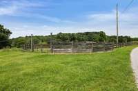 property line at fence;  can be available with extra acreage.