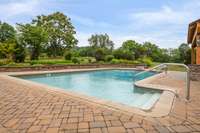 Pool picture from last summer; pool has not been opened.