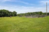 property line at fence;  can be available with extra acreage.