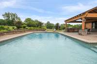 Pool picture from last summer; pool has not been opened.