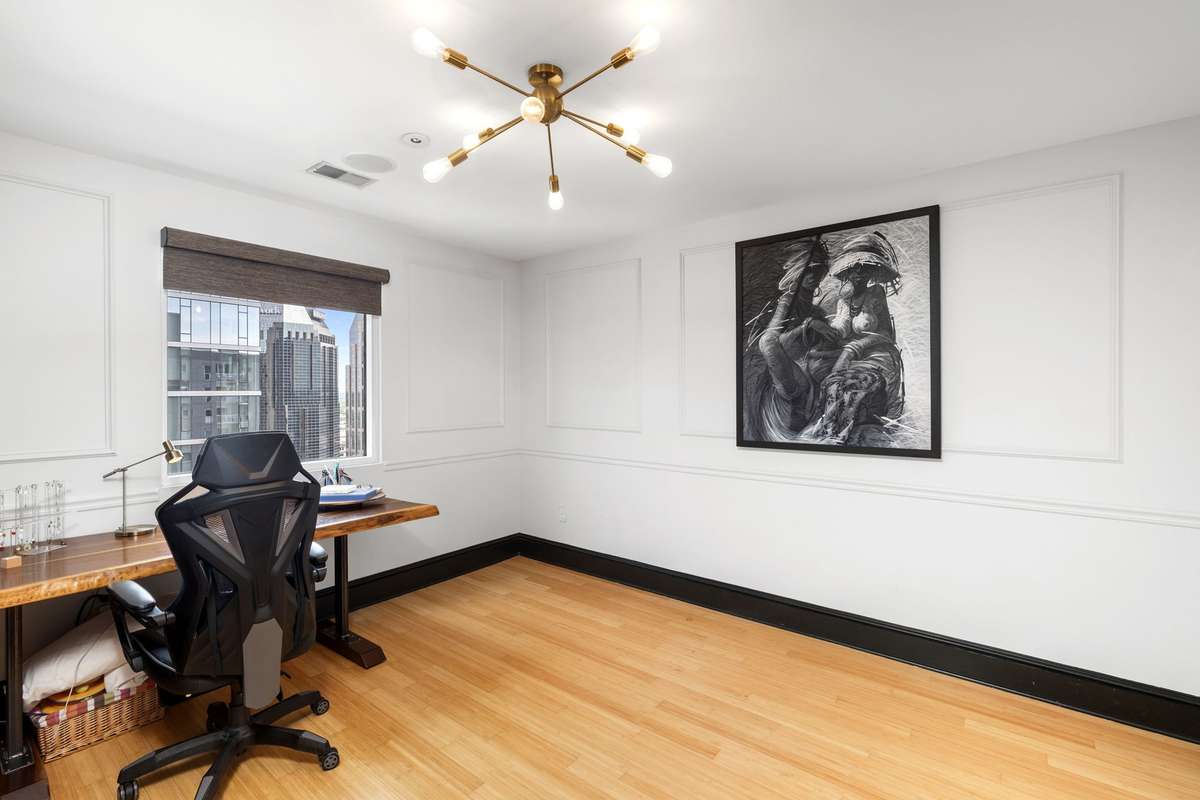 Office / Flex Space with beautiful trim work and stunning lighting!