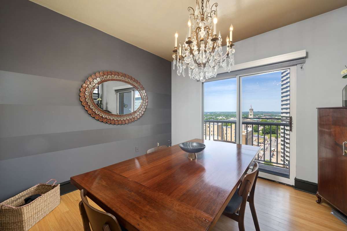 Separate dining with Capital view! Balcony off dining area.